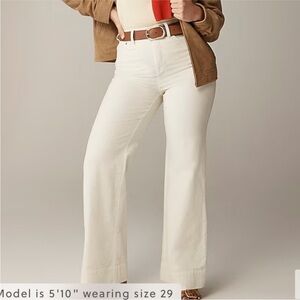 J. Crew Ivory Corduroy Pants